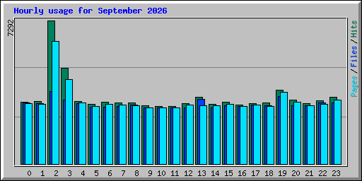 Hourly usage for September 2026
