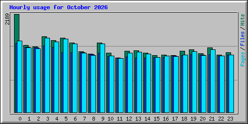 Hourly usage for October 2026